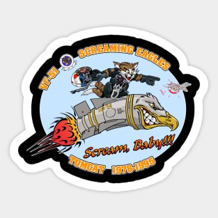 VF-51 Screaming Eagles Nose Art Variation Sticker